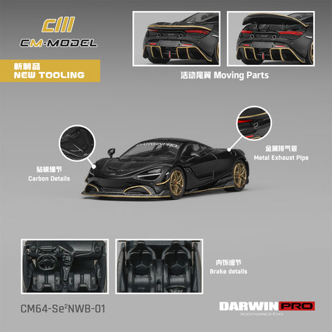 (Pre-Order) 1/64 CM Model CM64-SeNWB-01 DarwinPRO 720SE²NWB Matt Black