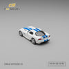 (Pre-Order) 1/64 CM Model CM64-VIPERZBI-01 Dodge Viper ZB I Stone White w/ Blue Racing Stripes