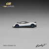 (Pre-Order) 1/64 CM Model CM64-ZONDAF-02 Pagani Zonda F Pearl White w/ Blue Line