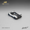 (Pre-Order) 1/64 CM Model CM64-ZONDAF-02 Pagani Zonda F Pearl White w/ Blue Line