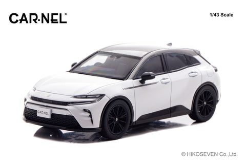 (Pre-Order) 1/43 Car･nel CN432501 Toyota Crown Sport RS "The 70th" (AZSH37) 2025 Precious White Pearl/ Precious Metal