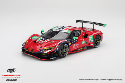 (Pre-Order) 1/18 BBR Models CS18012 Ferrari 296 GT3 #21 AF Corse 2025 IMSA Daytona 24 Hrs