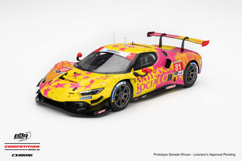 (Pre-Order) 1/18 BBR Models CS18016 Ferrari 296 GT3 #81 Dragon Speed 2025 IMSA Laguna Seca