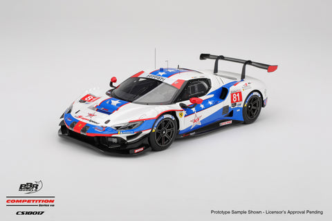 (Pre-Order) 1/18 BBR Models CS18017 Ferrari 296 GT3 #81 DragonSpeed 2025 IMSA Watkins Glen
