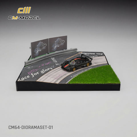 (Pre-Order) 1/64 CM Model CM64-DIORAMASET-01 Diorama Set with Pagani Zonda Revo