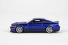1/64 Motorhelix GL-1251005F Ford Mustang Shelby GT500 2007 Metallic Blue w/ Single Matt Black Stripe