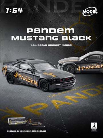 1/64 Model Model MM64-PM-002 Pandem Mustang Black