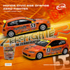 (Pre-Order) 1/64 Model Model MM64-EG6-002 Honda Civic EG6 Orange Zero Fighter