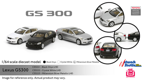 1/64 Model 1 C33222 Lexus GS300 Crystal White LHD
