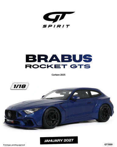 (Pre-Order) 1/18 GT Spirit GT1009 Brabus Rocket GTS 2025 Carbon Blue