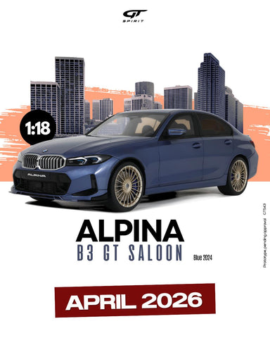 (Pre-Order) 1/18 GT Spirit GT543 Alpina B3 GT Saloon 2024 Blue