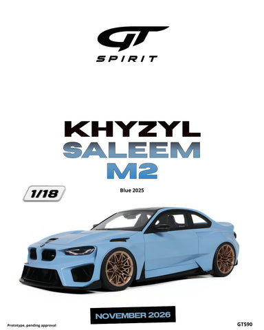 (Pre-Order) 1/18 GT Spirit GT590 Khyzyl Saleem M2 2026 Blue