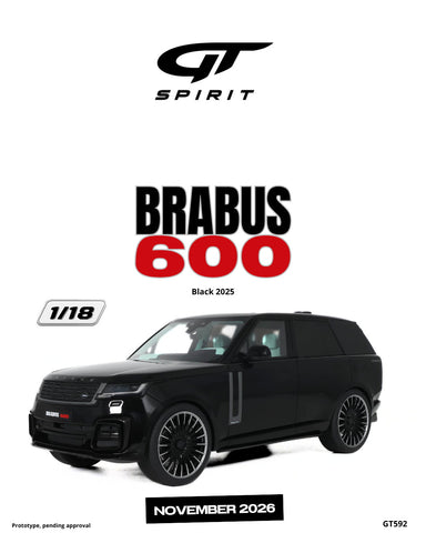 (Pre-Order) 1/18 GT Spirit GT592 Brabus 600 2025 Black