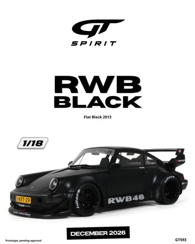 (Pre-Order) 1/18 GT Spirit GT593 RWB Black 2013 Flat Black