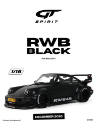 (Pre-Order) 1/18 GT Spirit GT593 RWB Black 2013 Flat Black
