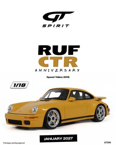 (Pre-Order) 1/18 GT Spirit GT594 RUF CTR Anniversary 2019 Speed Yellow
