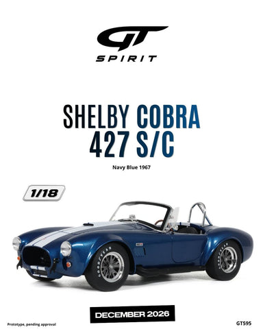 (Pre-Order) 1/18 GT Spirit GT595 Shelby Cobra 427 S/C 1967 Navy Blue