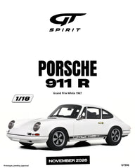 (Pre-Order) 1/18 GT Spirit GT596 Porsche 911 R 1967 Grand Prix White