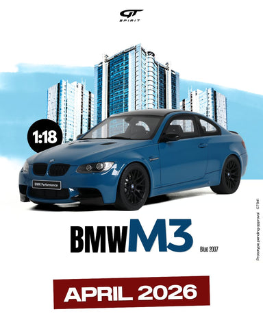 (Pre-Order) 1/18 GT Spirit GT941 BMW M3 E92 2007 Blue