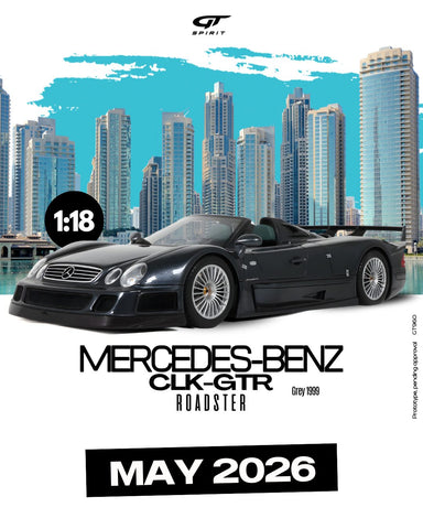 (Pre-Order) 1/18 GT Spirit GT960 Mercedes-Benz CLK-GTR Roadster 1999 Grey