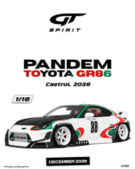 (Pre-Order) 1/18 GT Spirit GT985 Pandem Toyota GR86 2026 Castrol