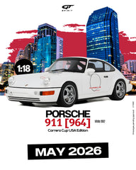 (Pre-Order) 1/18 GT Spirit GT995 Porsche 911 (964) Carrera Cup USA Edition 1992 White