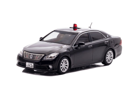 (Pre-Order) 1/43 Rai's H7431308 Toyota Crown (GRS202) 2013 Masked Police Car (Black) Tokyo MPD