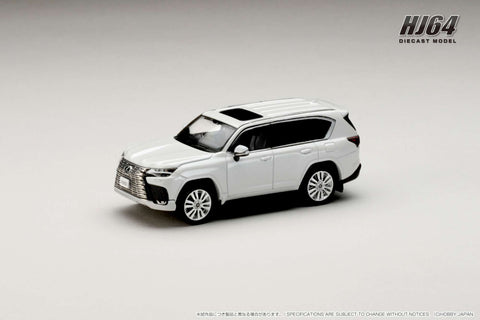 (Pre-Order) 1/64 Hobby Japan HJ641061BW Lexus LX600 Executive Sonic Quartz w/ Black Interior
