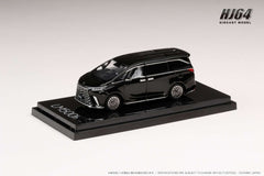 (Pre-Order) 1/64 Hobby Japan HJ641076ABK Lexus LM500h 4 Seater Graphite Black Glass Flake RHD