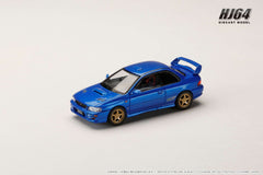 (Pre-Order) 1/64 Hobby Japan HJ641079FBL Subaru Impreza Pure Sports Coupe WRX Type R STi Version V Limited Sonic Blue Mica