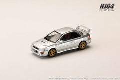 (Pre-Order) 1/64 Hobby Japan HJ641079JS Subaru Impreza Pure Sports Coupe WRX Type R STi Version V WR Type Front Bumper Arctic Silver Metallic