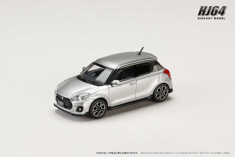 (Pre-Order) 1/64 Hobby Japan HJ641083AS Suzuki Swift Sport (ZC33S) Premium Silver Metallic (ZNC)