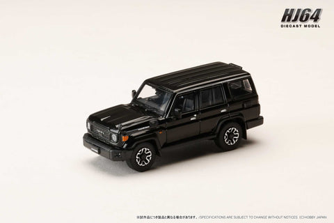 (Pre-Order) 1/64 Hobby Japan HJ641090ABK Toyota Land Cruiser 70 (GDJ76W) Attitude Black Mica