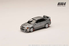 1/64 Hobby Japan HJ642032AGM Mitsubishi Lancer GSR Evolution 5 (CP9A) 1998 w/ Mud Flap Titanium Gray (M)/ Customized Color Version