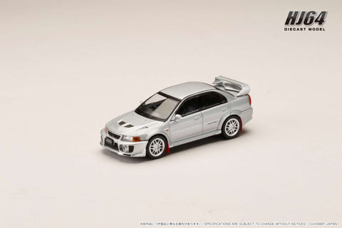 (Pre-Order) 1/64 Hobby Japan HJ642032AS Mitsubishi Lancer GSR Evolution 5 (CP9A) 1998 w/ Mud flap Satellite Silver (M)