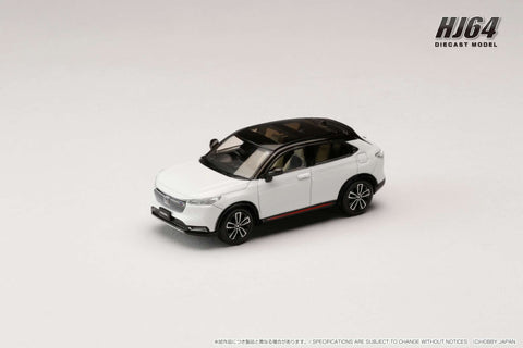 (Pre-Order) 1/64 Hobby Japan HJ642071SW Honda Vezel e:HEV PLaY Premium Sunlight White Pearl