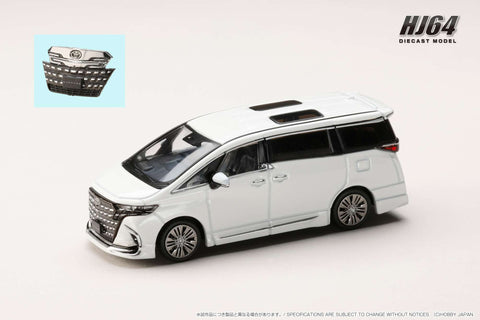 (Pre-Order) 1/64 Hobby Japan HJ642078CW Toyota Alphard Z (H40W) Genuine Options Platinum White Pearl Mica