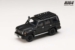 (Pre-Order) 1/64 Hobby Japan HJ642090MBK Toyota Land Cruiser 70 (GDJ76W) 2023 Customized Version Matte Black