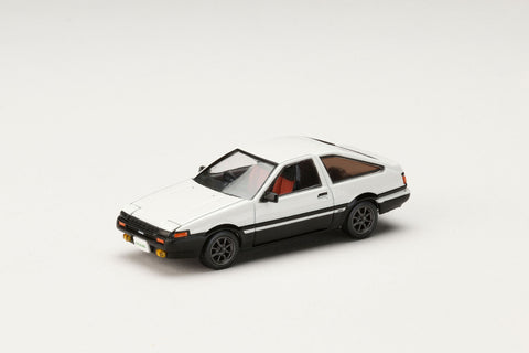 (Pre-Order) 1/64 Hobby Japan HJ643008WB Toyota Sprinter Truneo (AE86) GT-APEX JDM Customized Version White/ Black