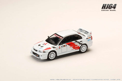 (Pre-Order) 1/64 Hobby Japan HJ643033RA Mitsubishi Lancer RS Evolution 6 (CP9A) 2000 Ralliart White