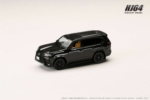(Pre-Order) 1/64 Hobby Japan HJ643061BGK Lexus LX600 Offroad Graphite Black w/ Hazel Interior