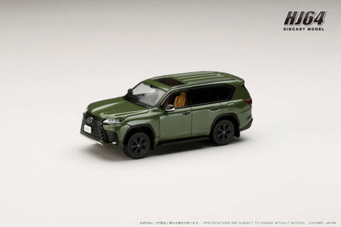 (Pre-Order) 1/64 Hobby Japan HJ643061BGR Lexus LX600 Offroad Terrane Khaki Mica Metallic w/ Hazel Interior