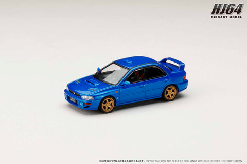 (Pre-Order) 1/64 Hobby Japan HJ644013BBL Subaru Impreza WRX Type RA STI Ver.4 V-Limited 1998 Sonic Blue Mica