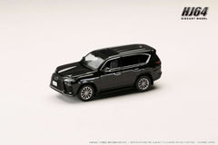 (Pre-Order) 1/64 Hobby Japan HJ644061BGK Lexus LX600 F Sport Graphite Black w/ Black Interior
