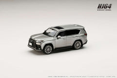(Pre-Order) 1/64 Hobby Japan HJ644061BT Lexus LX600 F Sport Sonic Titanium w/ Black Interior