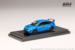 (Pre-Order) 1/64 Hobby Japan HJ644063BL Honda Civic Type R (FL5) Racing Black Pack#fl5 Racing Blue Pearl