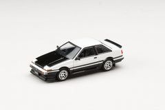 (Pre-Order) 1/64 Hobby Japan HJ644095WK Toyota Sprinter Trueno (AE86) 2 Door Late Version JDM Style White/ Black w/ Carbon Bonnet