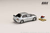 (Pre-Order) 1/64 Hobby Japan HJ645054S Mitsubishi Lancer Evolution 9 GSR Silver w/ Engine Display Model