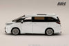 (Pre-Order) 1/64 Hobby Japan HJ645076BW Lexus LM Customized Version 6 Seater 500h Sonic Quartz w/ Black Interior
