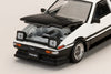 (Pre-Order) 1/64 Hobby Japan HJ647052WB Toyota Sprinter Trueno GT APEX (AE86) Late Version JDM Style Carbon Bonnet White/ Black